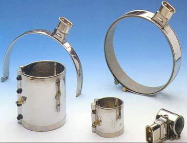 Efficient heating of barrels and dies in plastic extrusion and molding.