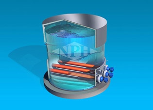 Direct in-pipe heating for chemicals and water in industrial systems.